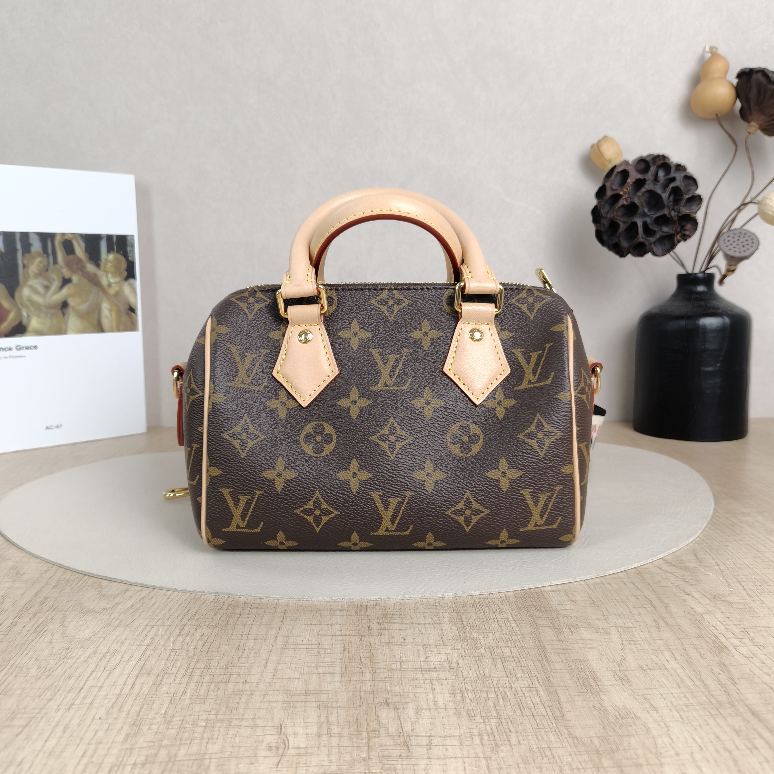 Louis Vuitton Crossbody Bag Speedy20 Shoulder Strap PVC Small20.5 × 12 × 13.5 cm