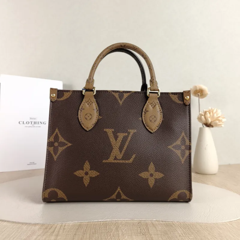 Louis Vuitton Shoulder Bag Onthego Monogram PVC Small 25 × 11.5 × 19 cm