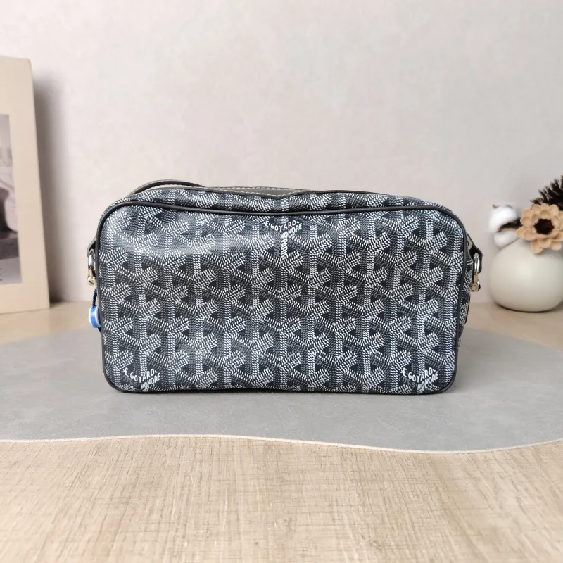 GOYARD Crossbody Bag Cap Vert Camera Bag Grey PVC Small 22 × 6.5 × 13 cm — cover view 4 of 5