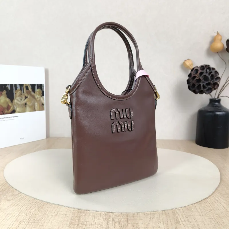 Miumiu Shoulder Bag IVY Tote Shopping Tote Calfskinmini20*24 — cover view 4 of 6