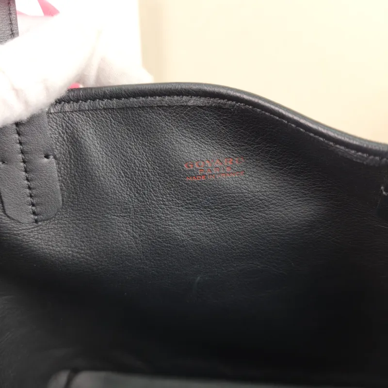 GOYARD Top Handle Bag ANJOU Shopping Tote Black ine Canvas Mini 19.5 × 9 × 19.5 cm — detail view 4 of 11