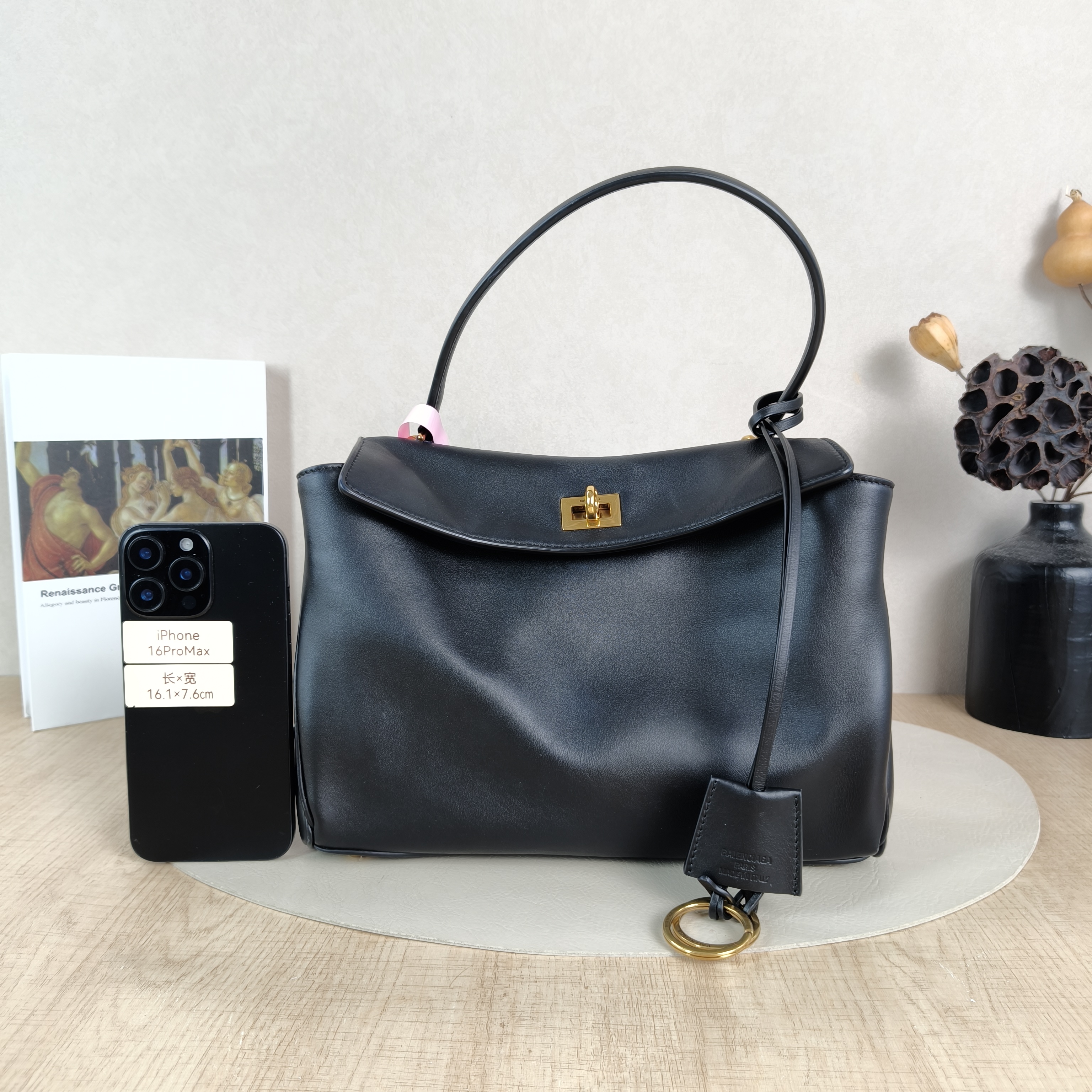 BALENCIAGA Crossbody Bag RODEO Black CC alfskin Small27 × 10 × 20 cm — cover view 5 of 5