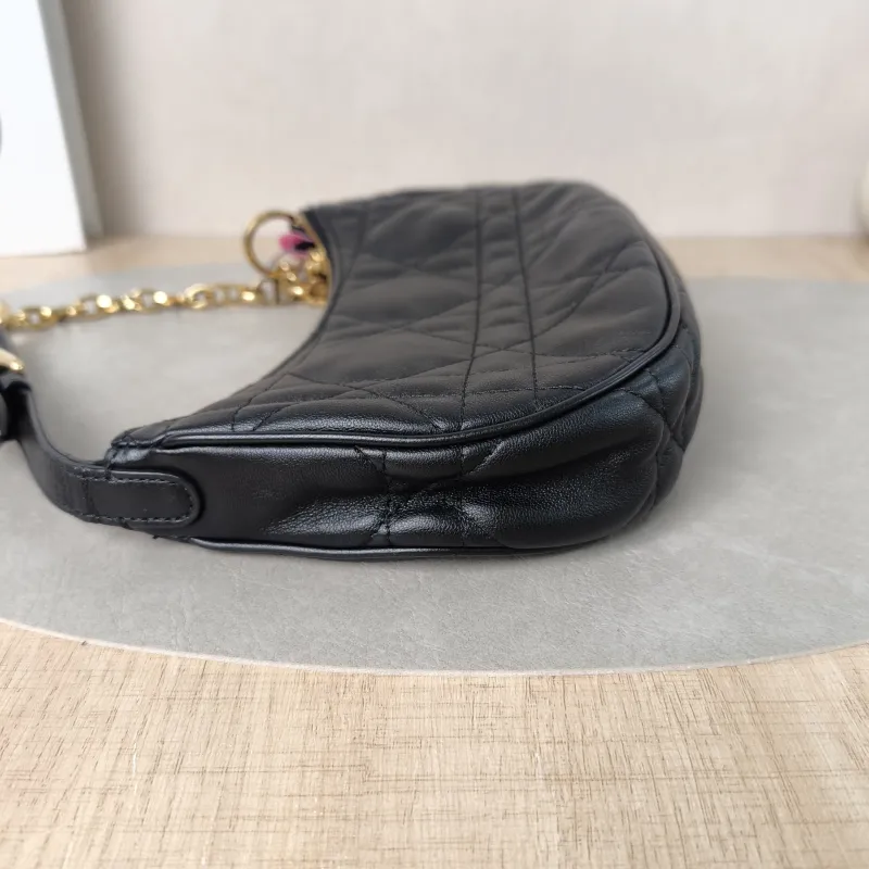 DIOR Shoulder Bag CD Lounge Black Lambskin One Size26 × 5.5 × 15 cm — detail view 6 of 10