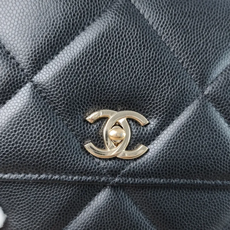 Chanel Backpack Backpack Black Calfskin One Size 18.2 × 5 × 14 cm — detail view 6 of 13