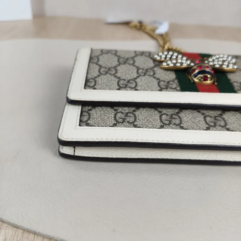 GUCCI Crossbody Bag Crossbody Bag White PVC One Size 20 × 3 × 12 cm — detail view 3 of 13