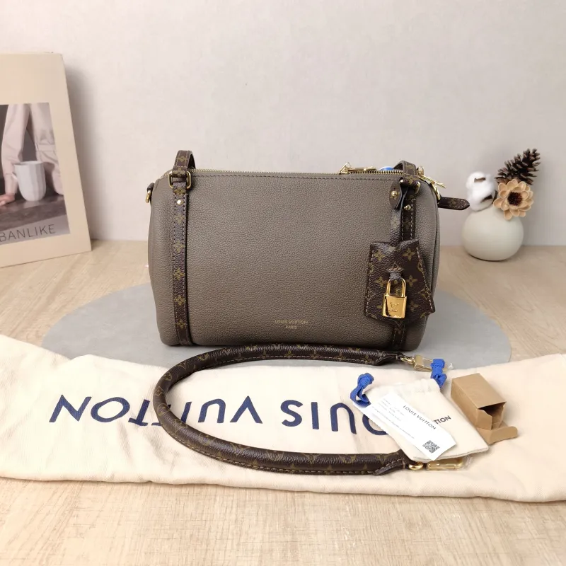 Louis Vuitton Shoulder Bag EXPRESS Shoulder Bag Grey Calfskin Small 26 × 13.5 × 17 cm — cover view 3 of 6