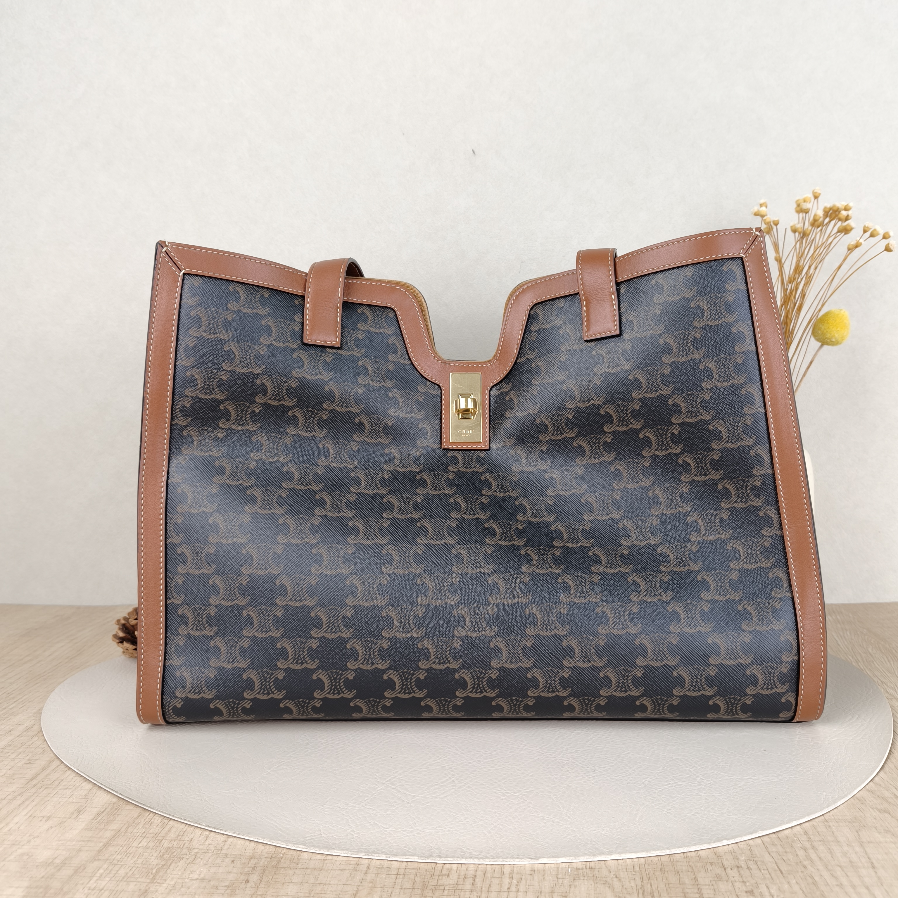 CELINE Shoulder Bag Cabas 16 Tote Bag Monogram PVC Large37 × 14 × 26 cm