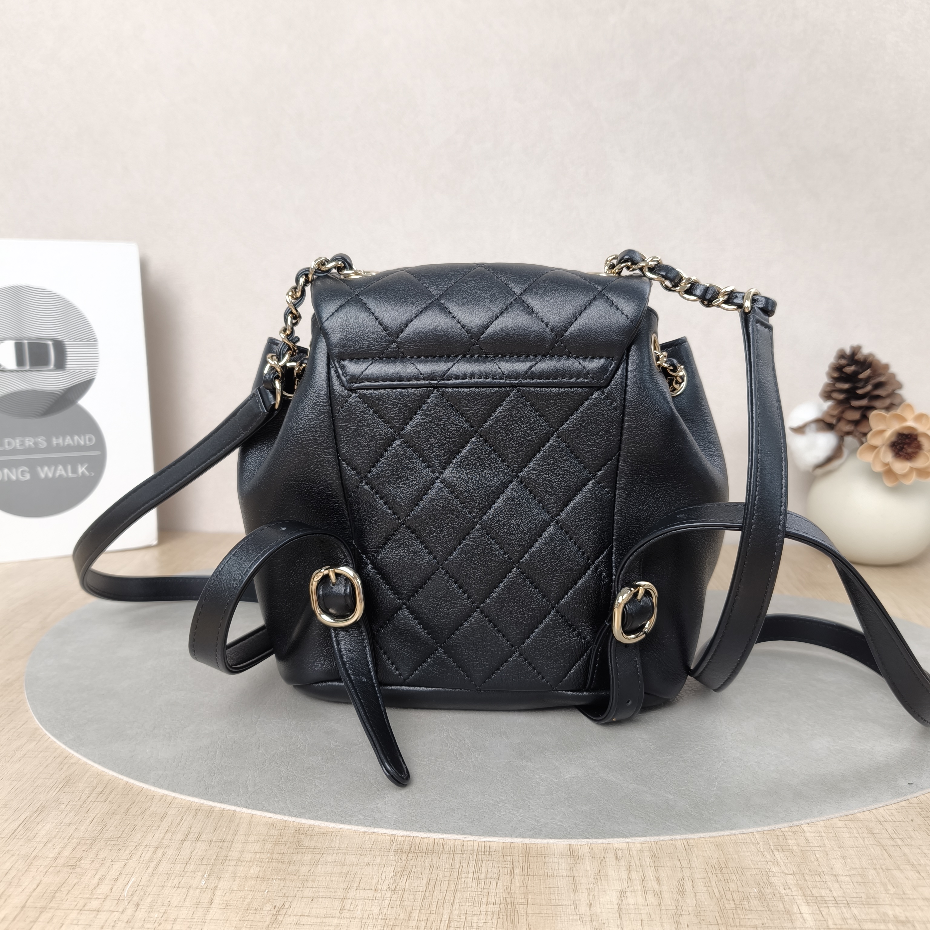Chanel Backpack Duma Black Lambskin Small18 × 9.5 × 19 cm — cover view 4 of 6