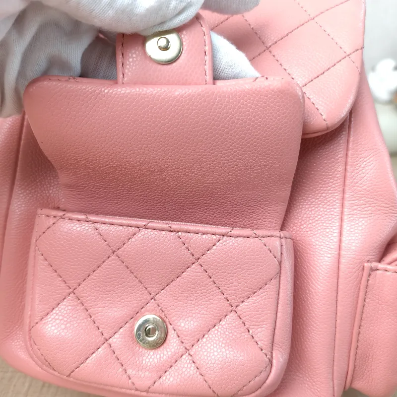 Chanel Backpack duma Pink Calfskin Small 18 × 9.5 × 19 cm — detail view 6 of 11