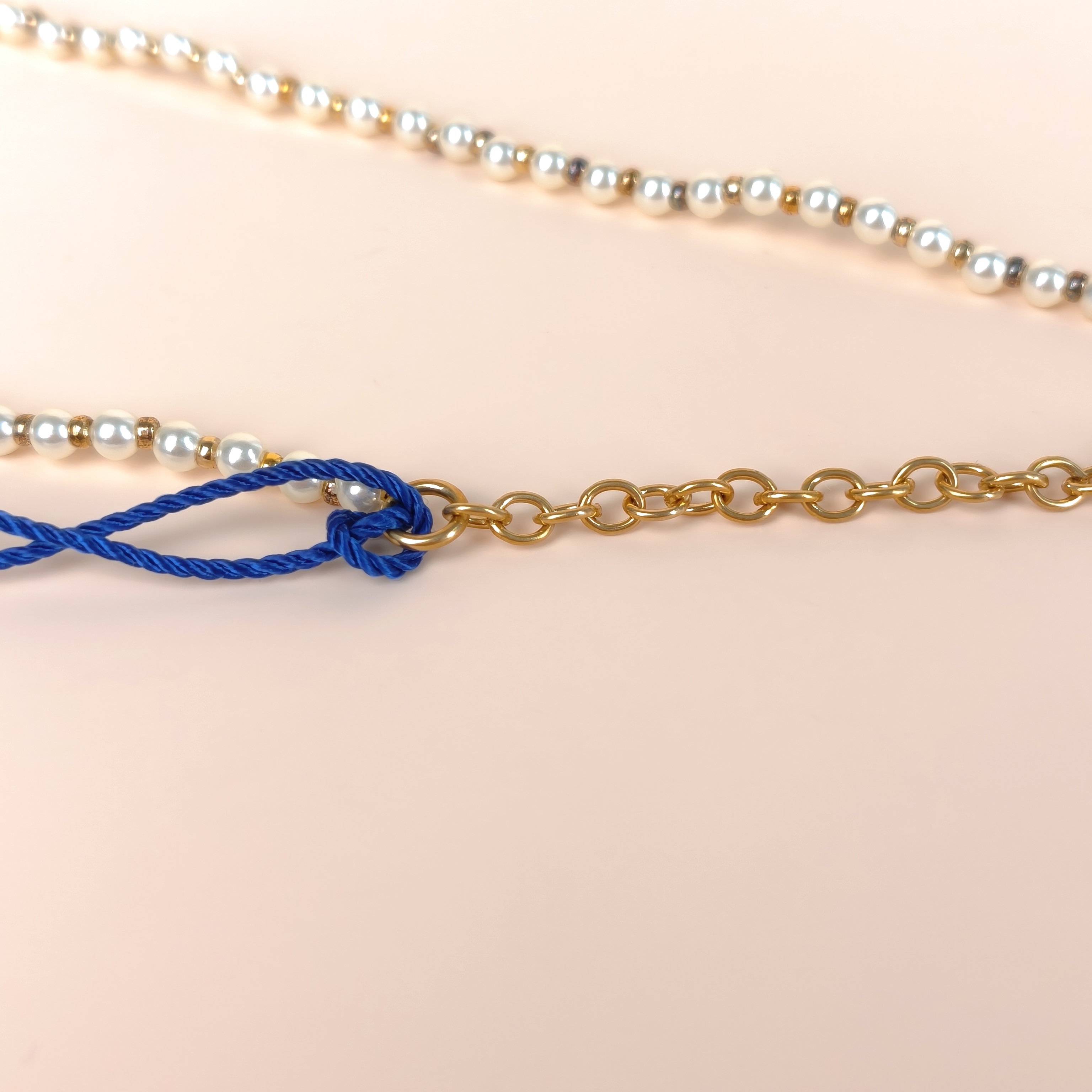 DIOR Necklace Pearl Necklace Gold Pink · One Size43cm — cover view 6 of 8