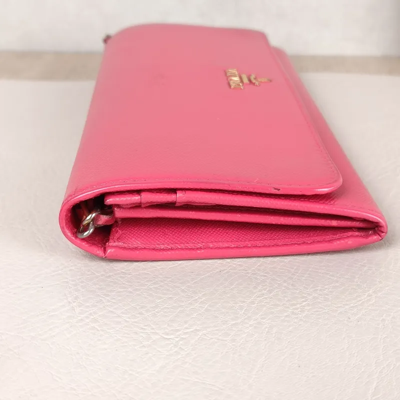 PRADA Shoulder Bag Shoulder Bagwoc Pink Calfskin 21 × 2.5 × 10.5 cm Conditioned — detail view 9 of 12