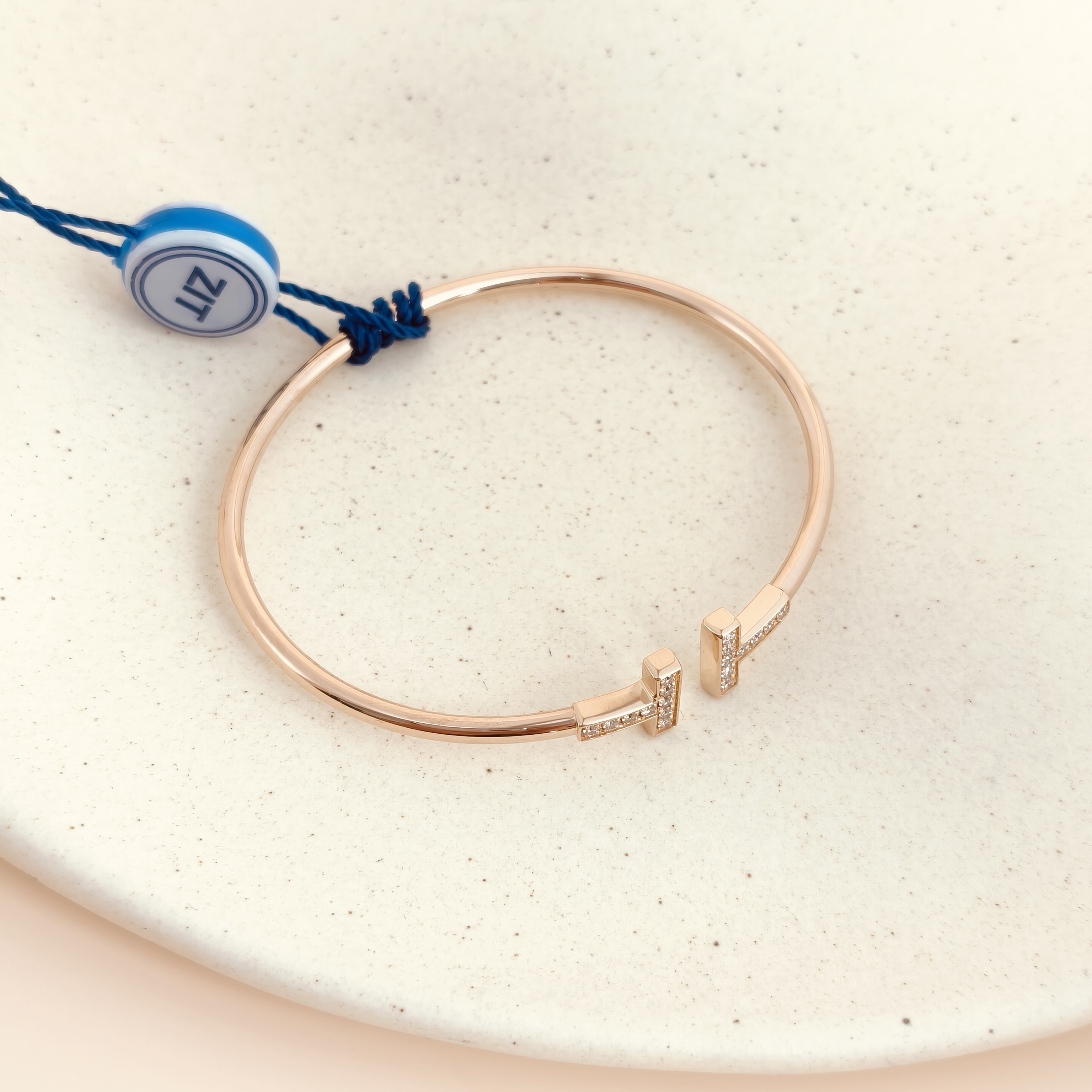 Tiffany&Co. Bangle TC ollection T Gold18K Diamond One Size16cm — cover view 5 of 6