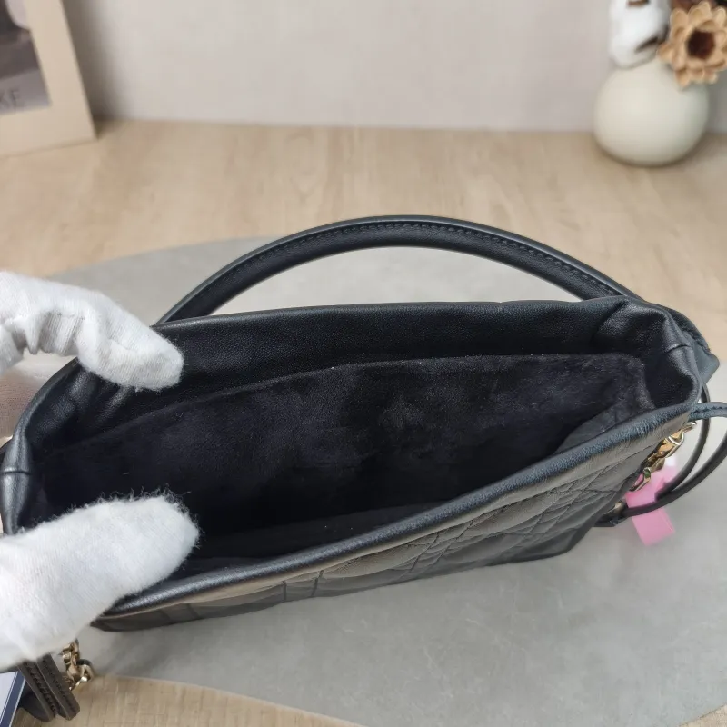 DIOR Crossbody Bag Lady Milly Chain Bag Black Lambskin Mini 19 × 5 × 13 cm — detail view 2 of 10