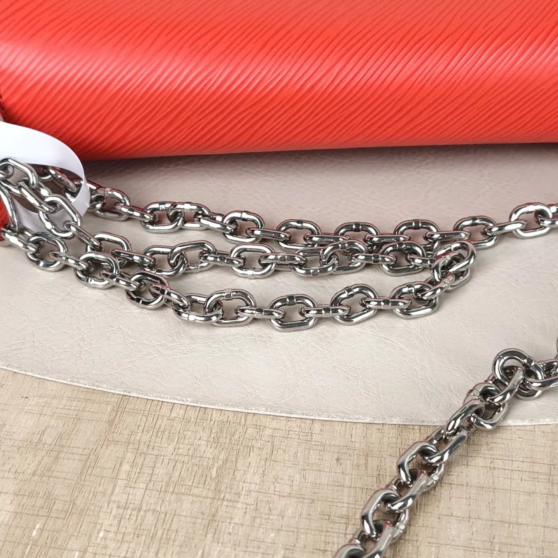 Louis Vuitton Crossbody Bag Twist Red Epi Embossed Calfskin Medium 23 × 9.5 × 17 cm — detail view 12 of 13