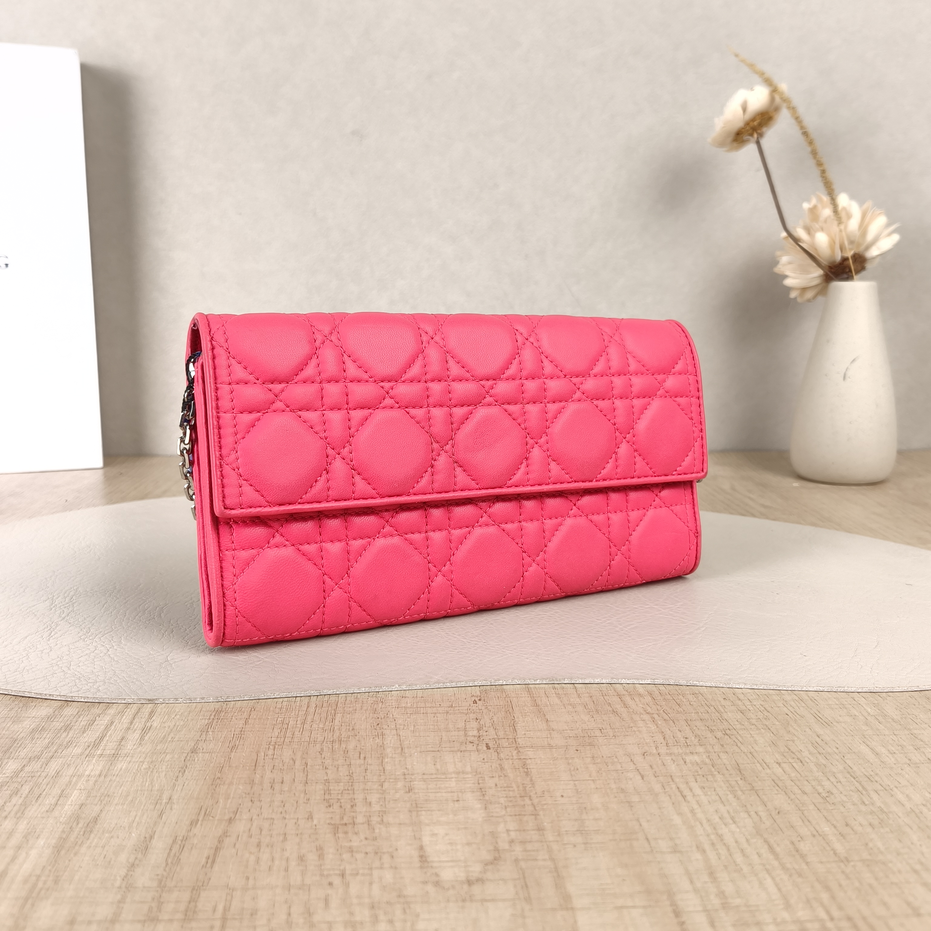 DIOR Shoulder Bag Shoulder Bagwoc Red Lambskin One Size21 × 2 × 11 cm — cover view 3 of 5