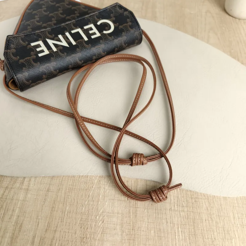CELINE Crossbody Bag Triangle Monogram PVC One Size21 × 4 × 15 cm — detail view 5 of 7