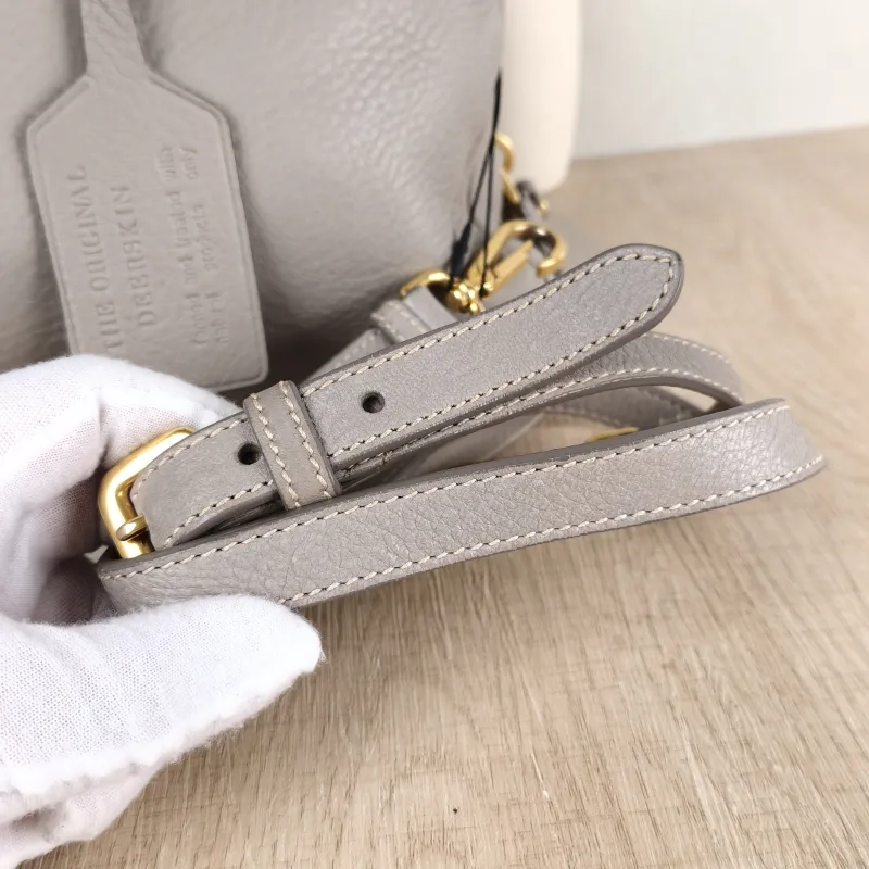 PRADA Top Handle Bag Tote Bag Grey Calfskin 27.5 × 13 × 21 cm — detail view 14 of 14