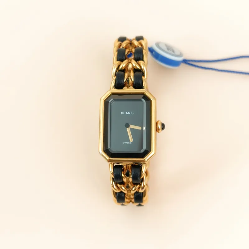 Chanel Watch Première Édition Originale Black with Gold-Tone Hardware Black with Gold-Tone Hardware M 26.1mm x 20mm x 7.6mm