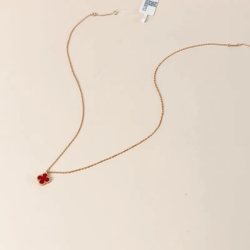 Van Cleef & Arpels Necklace Alhambra Alhambra Collection 18KR ose Gold Sweet Mini 45cm — cover view 4 of 12
