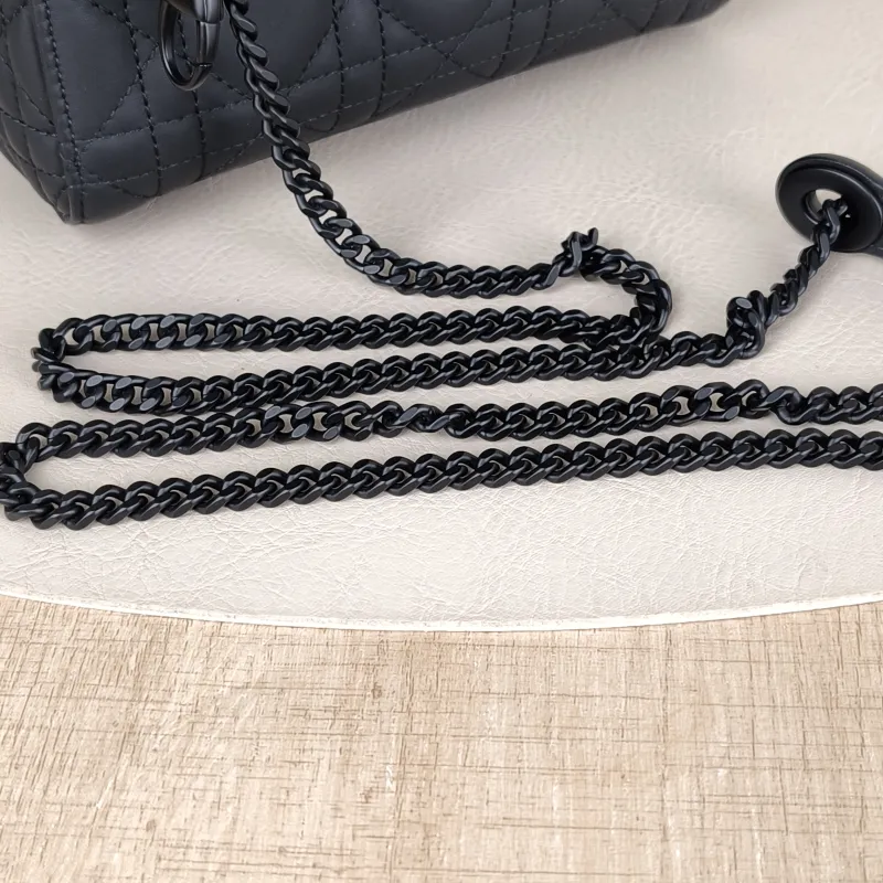 DIOR Crossbody Bag Lady Lady Dior Bag Black Lambskinmini17 × 7 × 15 cm — detail view 5 of 13