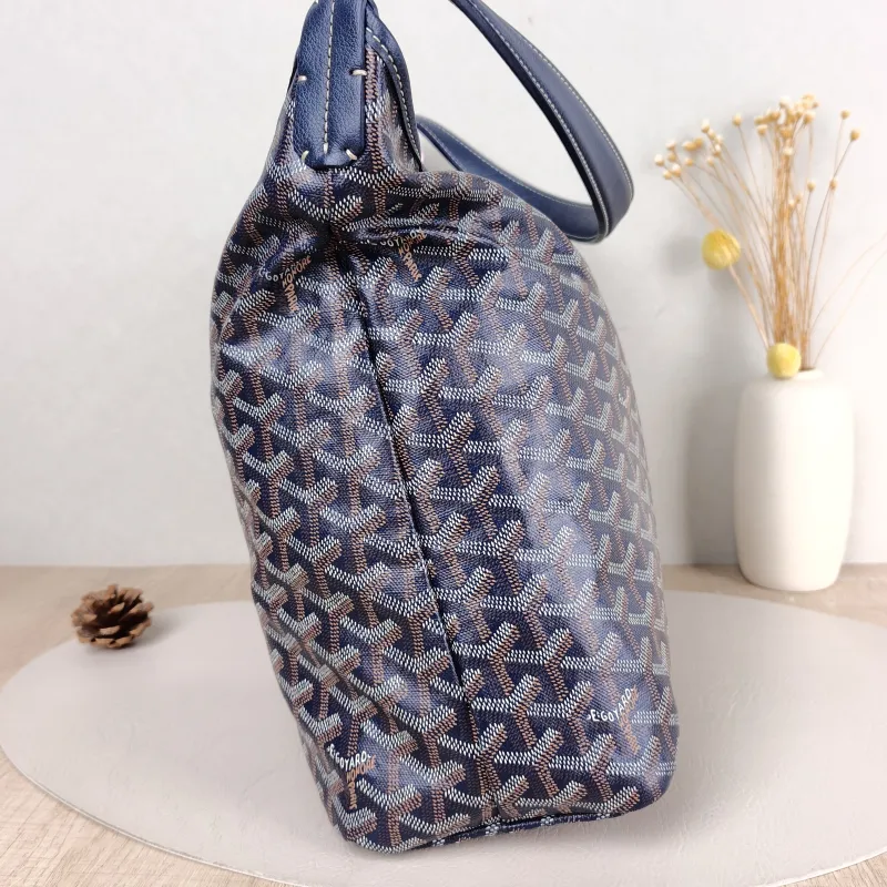 GOYARD Shoulder Bag Boheme Hobo​ Blue PVC Small 43 × 14 × 27 cm — detail view 6 of 11