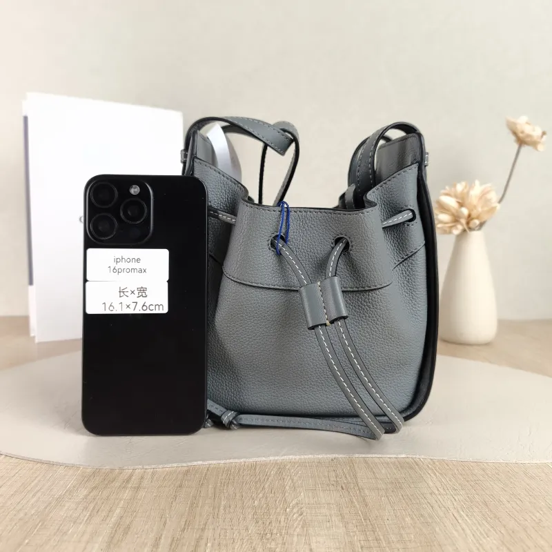 LOEWE Crossbody Bag Hammock Blue Calfskin Mini 17 × 11 × 19.5 cm — cover view 2 of 5