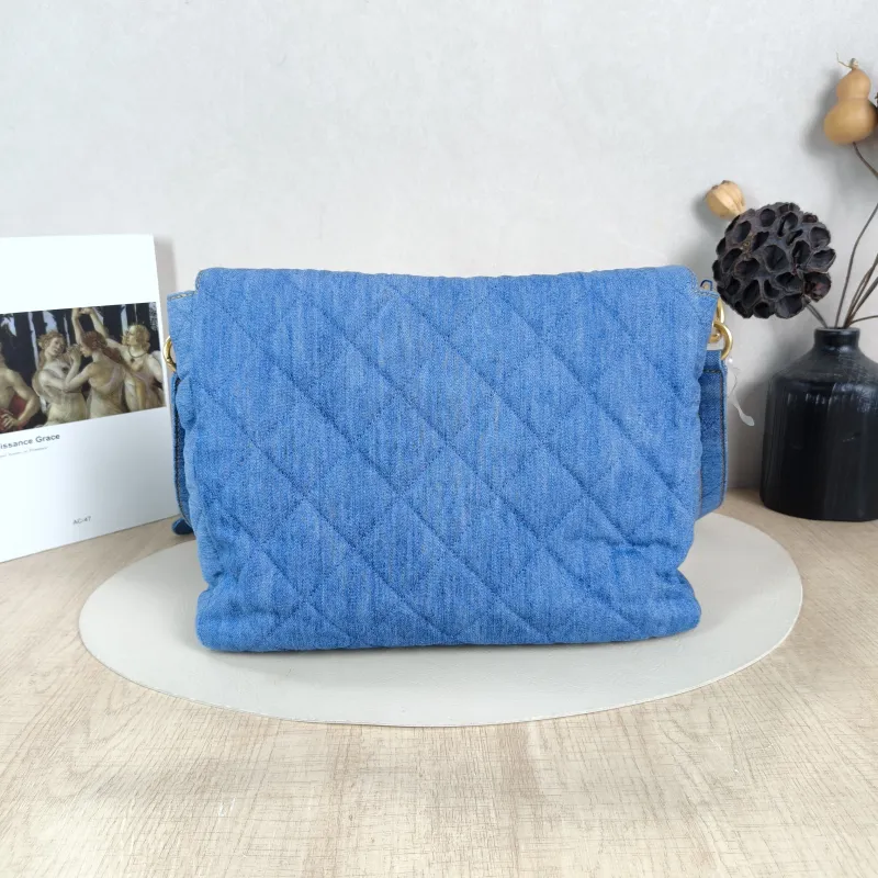 Chanel Shoulder Bag Supple Twins Hobo Blue Large 30 × 5 × 21.5 cm — cover view 4 of 5
