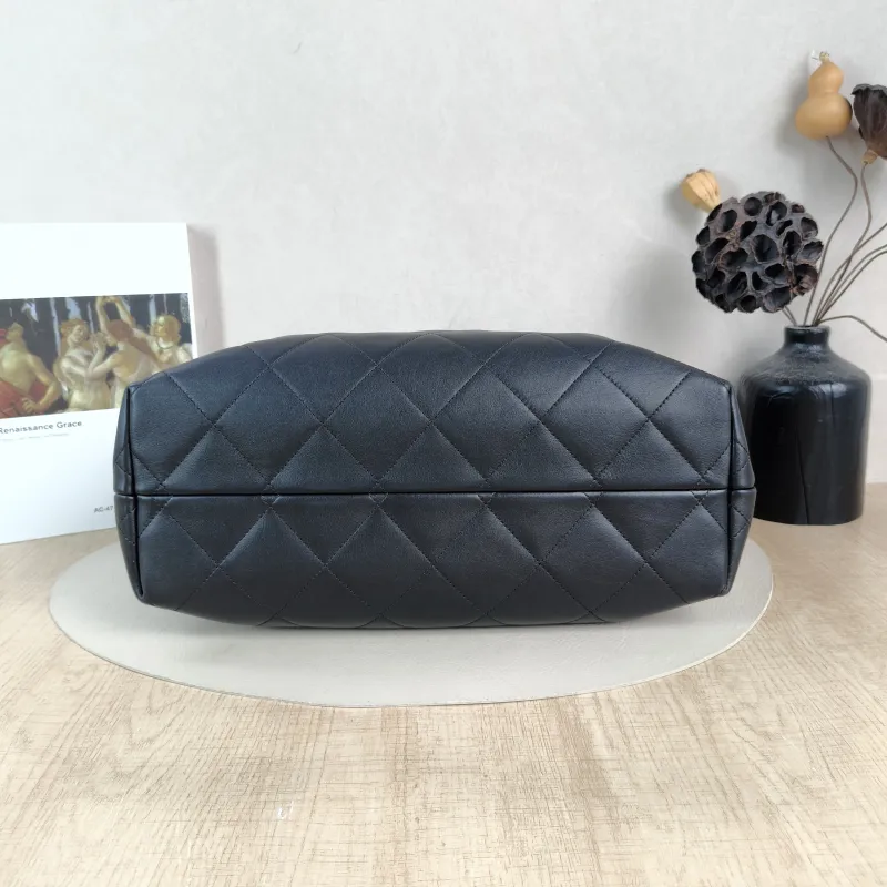 Chanel Shoulder Bag Top Handle Bag Black Calfskin One Size 36 × 14 × 24 cm — cover view 5 of 6