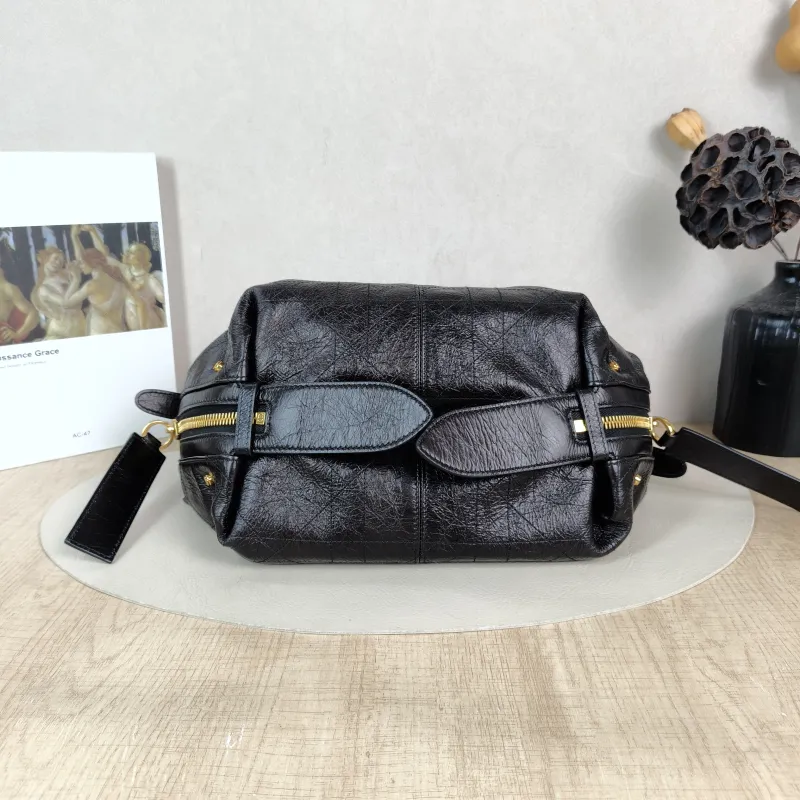 DIOR Shoulder Bag D-Journey Shoulder Bag Hobo Black Calfskin Small 25.5 × 14 × 14.5 cm — cover view 4 of 5