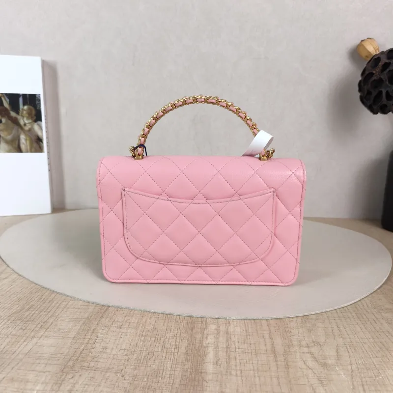 Chanel Crossbody Bag Edition woc Pink Lambskin Mini 19.2 × 3.5 × 12.3 cm Microchip Edition — cover view 4 of 5