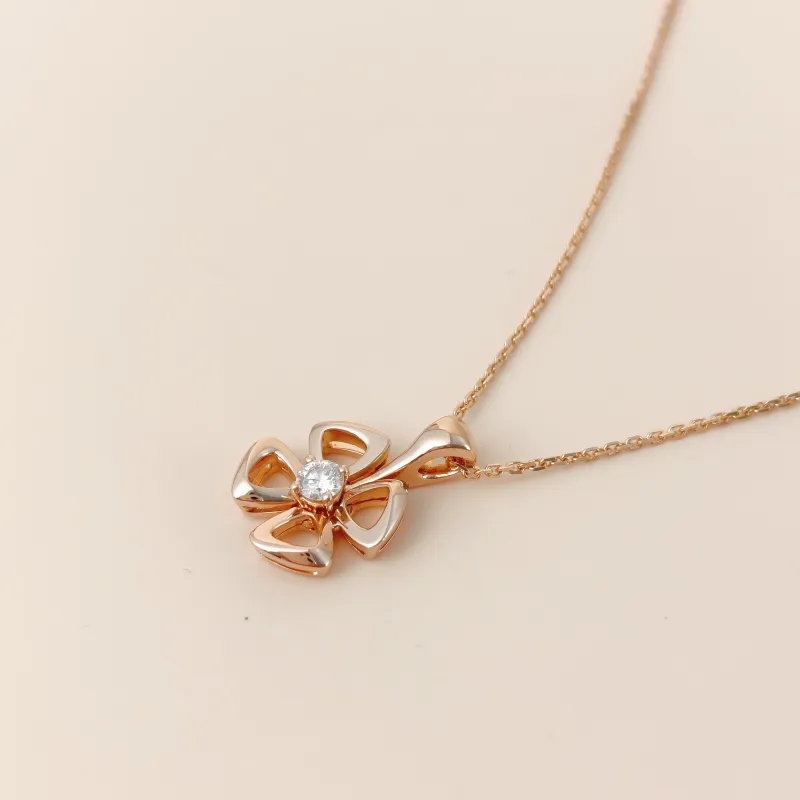 Bvlgari Necklace Fiorever Rose Gold Diamond18KR ose Gold One Size 44cm — cover view 6 of 12