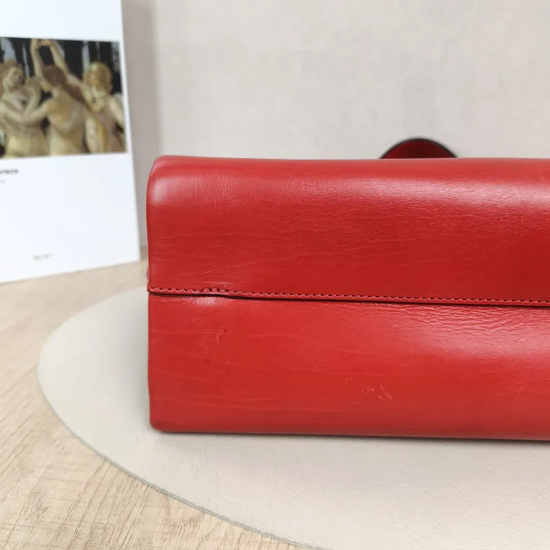 Valentino Top Handle Bag VRING Top Handle Bag Red Calfskin One Size31 × 13 × 23 cm — detail view 3 of 14