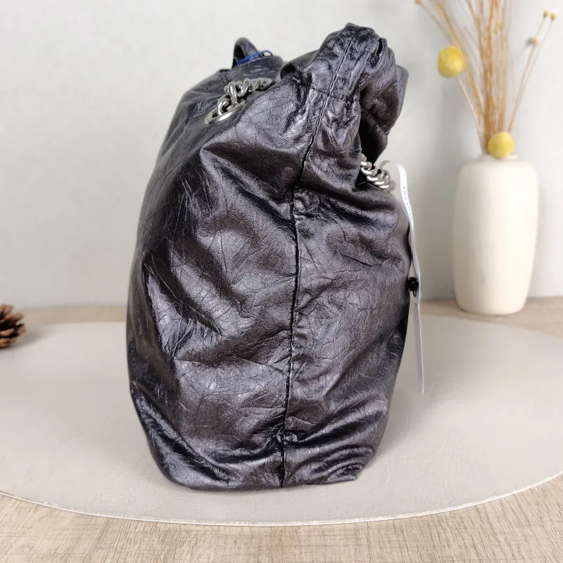 BALENCIAGA Shoulder Bag Crush Calfskin Small 25 × 9 × 26 cm — detail view 10 of 11