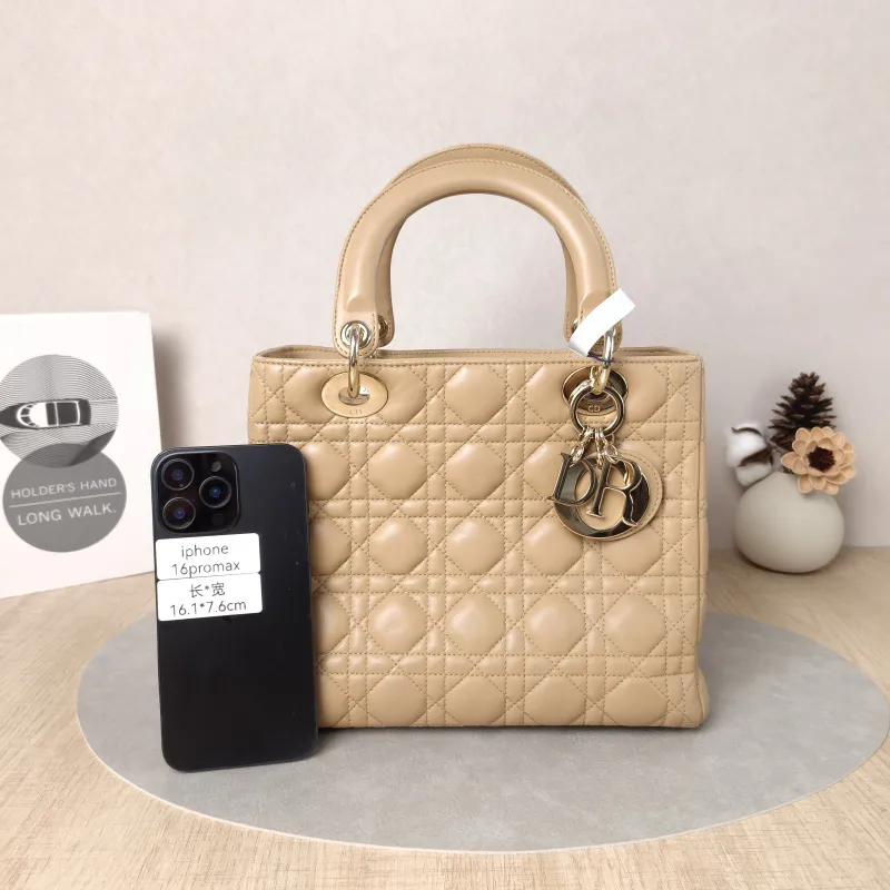 DIOR Top Handle Bag Lady Lady Dior Bag Lambskin Medium24 × 12 × 21 cm — cover view 5 of 5