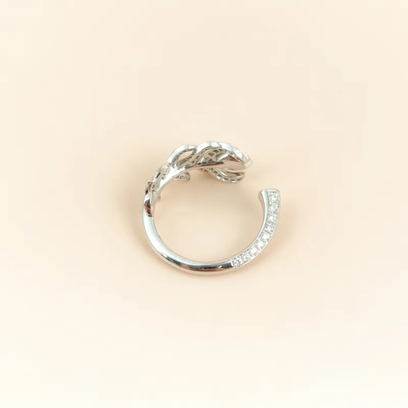 BOUCHERON Ring Plume de Paon Ring White Gold Diamond18KW hite Gold One Size 52 — cover view 3 of 7