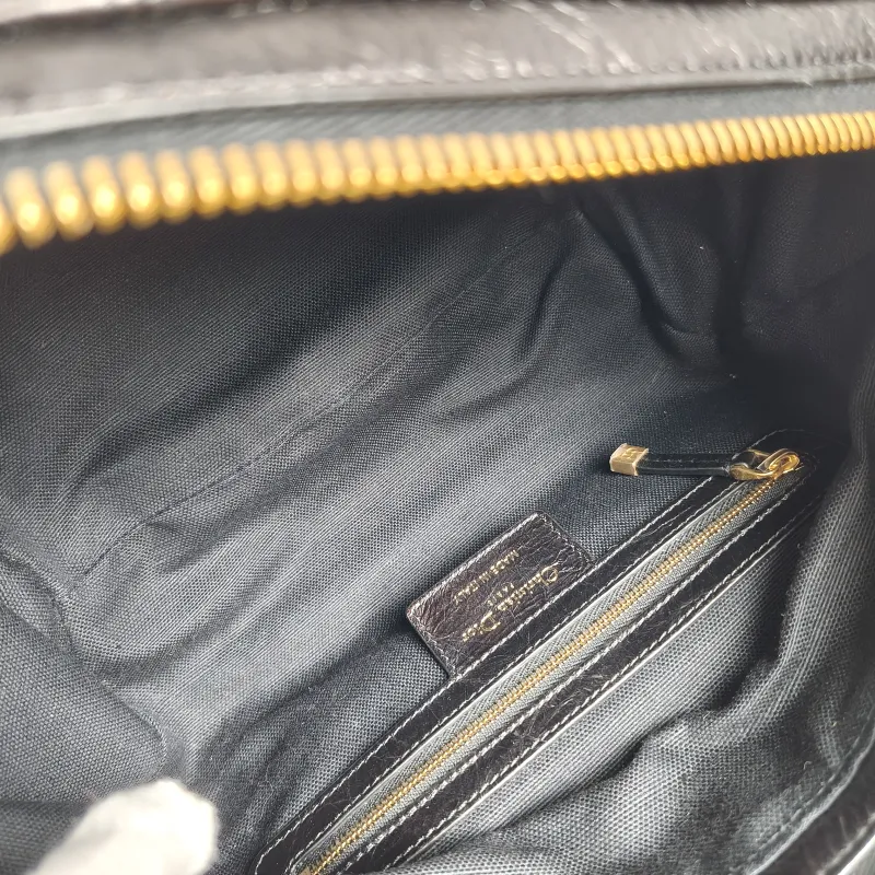 DIOR Shoulder Bag D-Journey Shoulder Bag Hobo Black Calfskin Small 25.5 × 14 × 14.5 cm — detail view 6 of 10