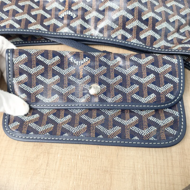 GOYARD Shoulder Bag Boheme Hobo​Blue PVC Small34 × 14 × 27 cm — detail view 3 of 12