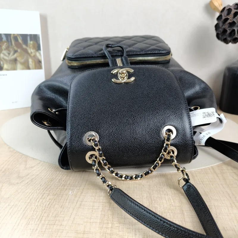 Chanel Backpackaffinity Backpack Black Calfskin Medium24 × 14 × 25 cm — detail view 3 of 14