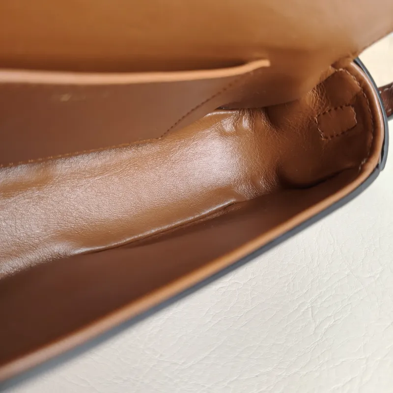 CELINE Crossbody Bag TABOU Brown Calfskinmini18 × 5 × 8 cm — detail view 8 of 12