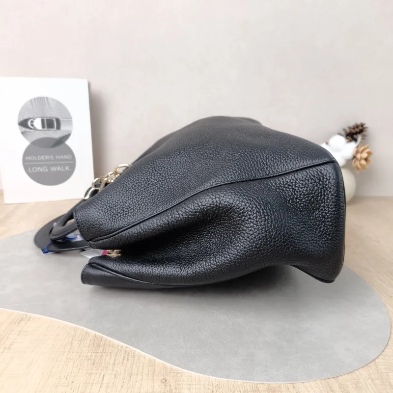 DIOR Top Handle Bag issimo Tote Bag Black Calfskin Large38 × 12 × 27 cm — detail view 11 of 12