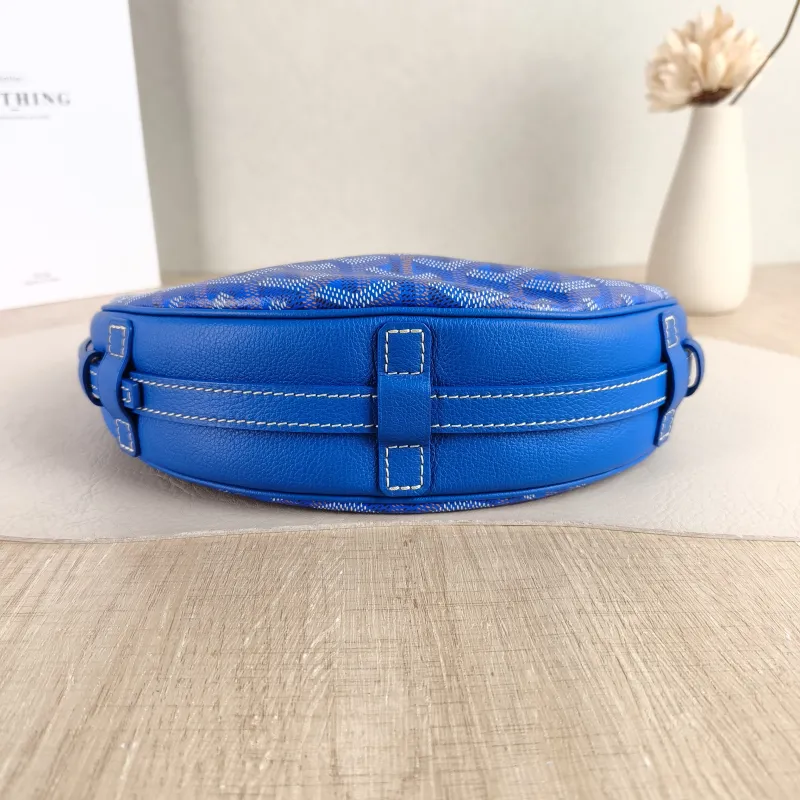 GOYARD Crossbody Bag Hirondelle Blue PVC One Size 25 × 6 × 17 cm — cover view 3 of 5