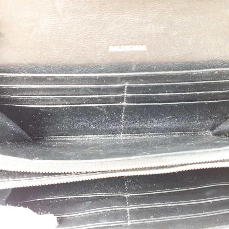 BALENCIAGA Crossbody Bag WOC Crossbody Bag Silver Calfskin One Size 19.5 × 3 × 10 cm — detail view 6 of 13