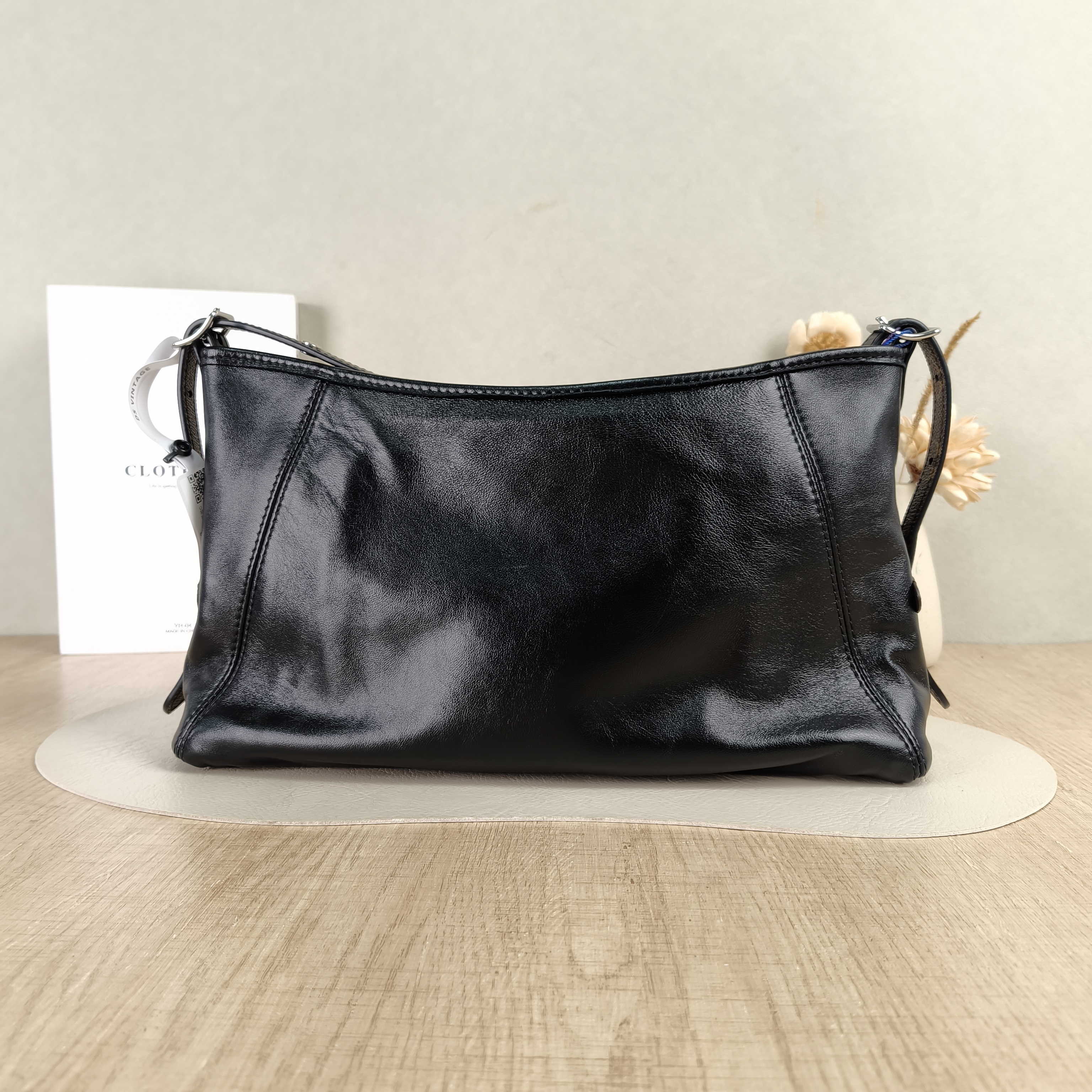 Louis Vuitton Shoulder Bag Carryall East West Black Lambskin One Size36 × 10 × 19 cm — cover view 5 of 5