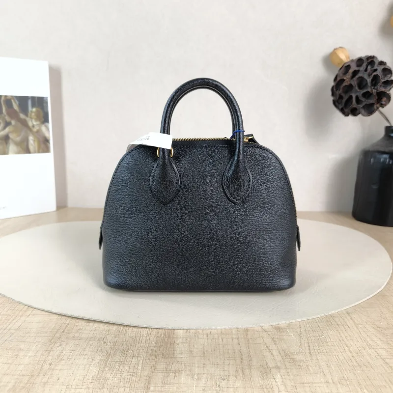 Hermès Crossbody Bag Bolide 1923 Top Handle Bag Black Lambskin Mini 18 × 8 × 15 cm K — cover view 6 of 6