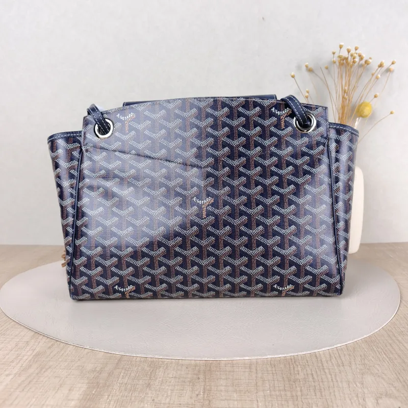 GOYARD Shoulder Bag Rouette Shoulder Bag Blue PVC Small31 × 14 × 23 cm
