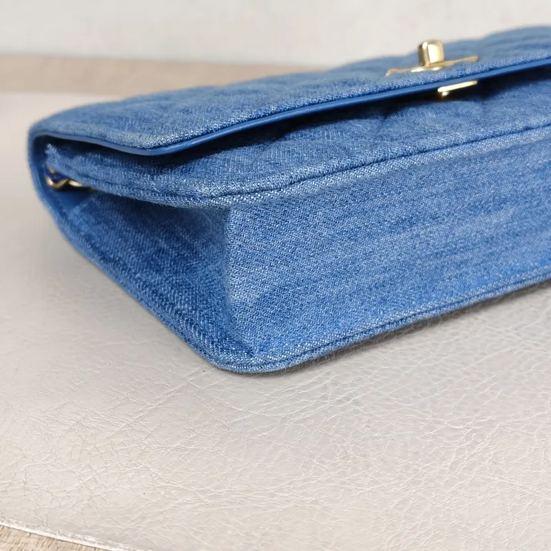 Chanel Crossbody Bag CF WOCWOC Bag Blue Mini 19.2 × 3.5 × 12.3 cm — detail view 2 of 13