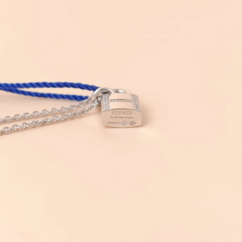 Hermès Necklace Kelly Cadenas Necklace White Gold18KW hite Gold Diamond One Size40cm — cover view 3 of 8