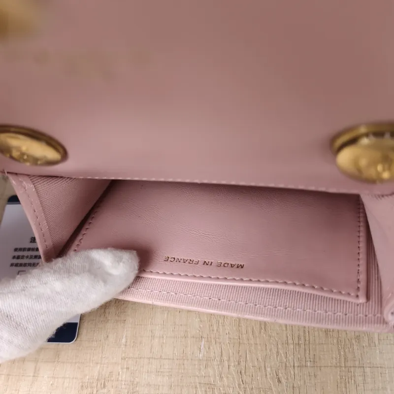 Chanel Crossbody Bag CF Crossbody Bag Pink Calfskin Mini 11 × 3 × 9 cm — detail view 5 of 11