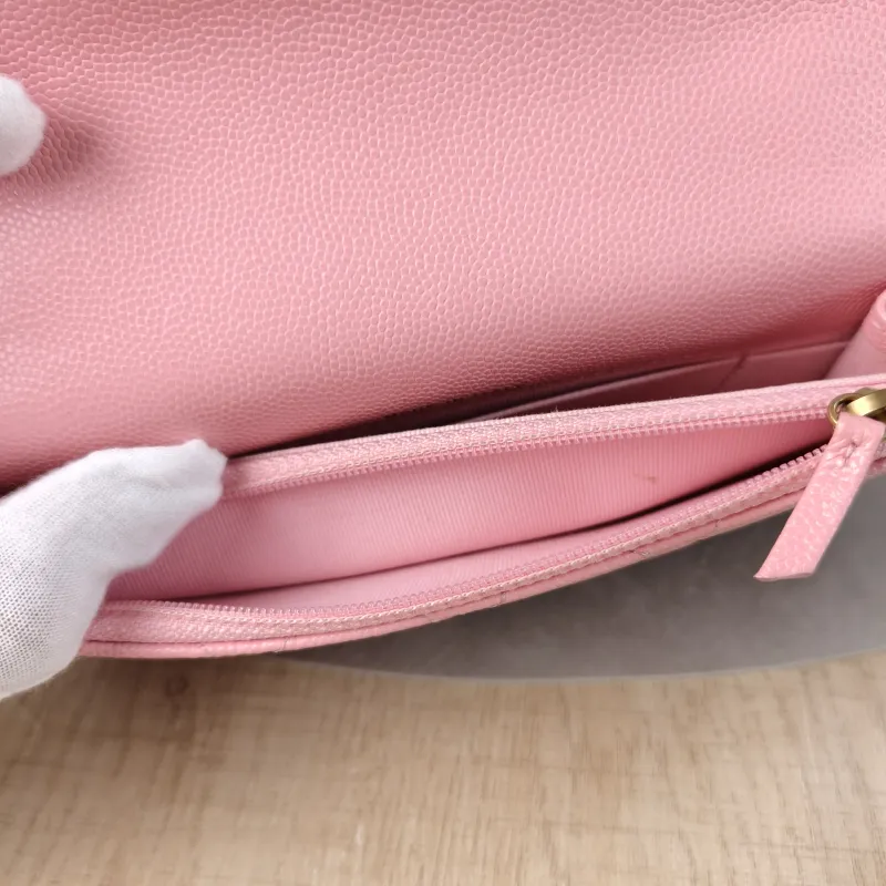 Chanel Crossbody Bag woc Pink Calfskin One Size17 × 4 × 10 cm — detail view 12 of 12