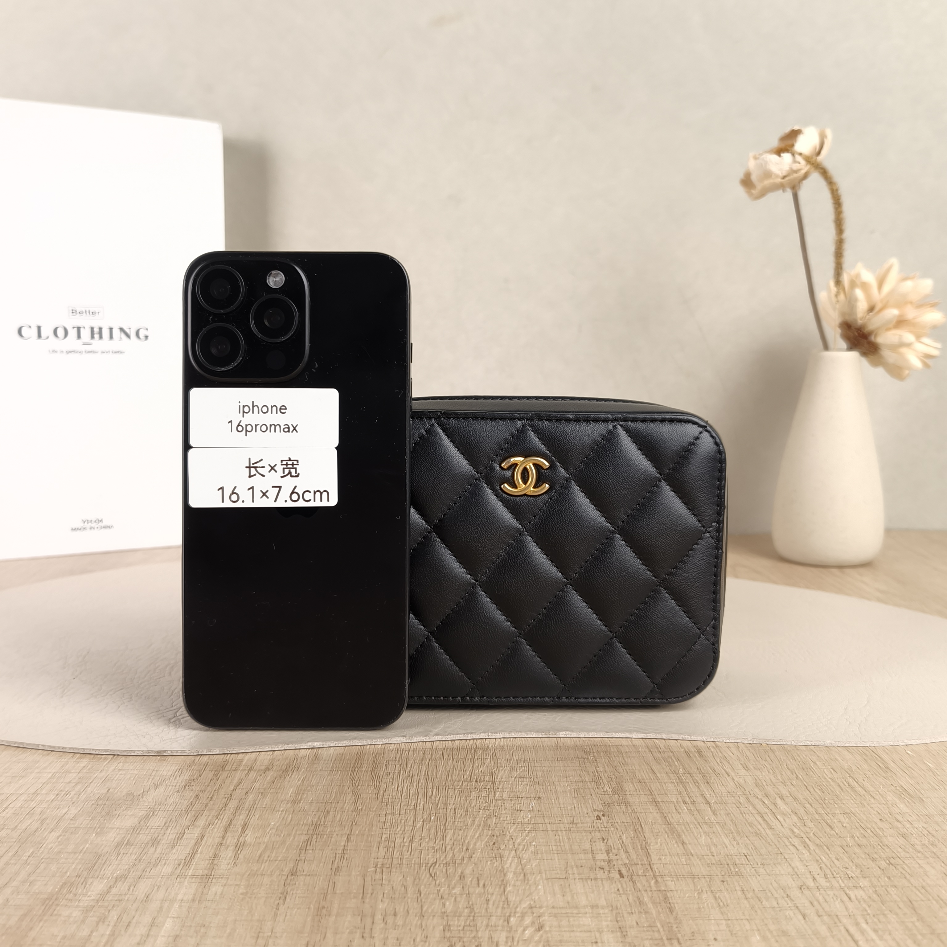 Chanel Crossbody Bag Camera Bag Black Lambskin One Size15 × 6 × 10 cm — cover view 5 of 5